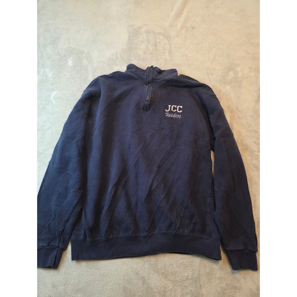 Fruit of the Loom JCC Huskies Sweatshirt Mens XL Navy Blue Heavy Cotton